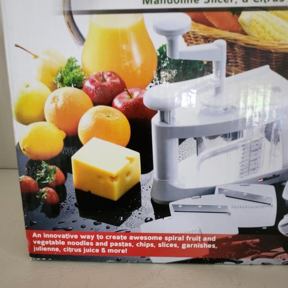 Mueller Spiral Ultra Multi-Function Vegetable Spiralizer/Mandoline Slicer/Citrus - Picture 4 of 8